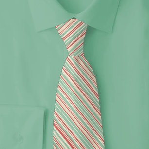 Corbata Rayas de Navidad Vintage