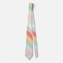Corbata Rayas de Pascua en conejos y huevos