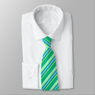 Corbata Rayas de rechazo de mediados de siglo, verde jade