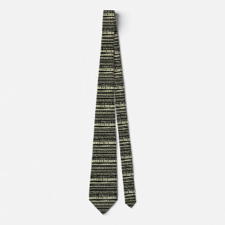 Corbata Rayas Decoradas - Amarillo Pálido