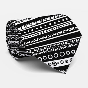 Corbata Rayas decoradas - Patrón más grande.