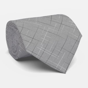 Corbata Rayas Desenfocadas Gris Manchado