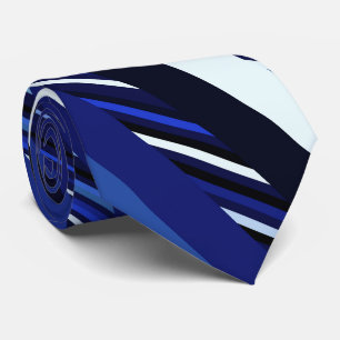 Corbata Rayas diagonales azul de la marina