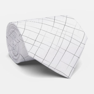 Corbata Rayas diagonales difusas Blanco