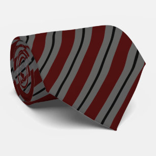 Corbata Rayas diagonales grises y negras