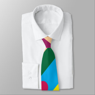 Corbata Rayas diagonales modernas coloridas