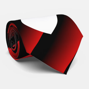 Corbata Rayas diagonales ombré rojas y negras del día de S
