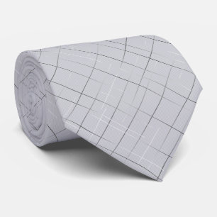 Corbata Rayas finas de bosquejo Gris claro