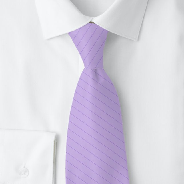 Corbata Rayas finas de lavanda (Subido por el creador)