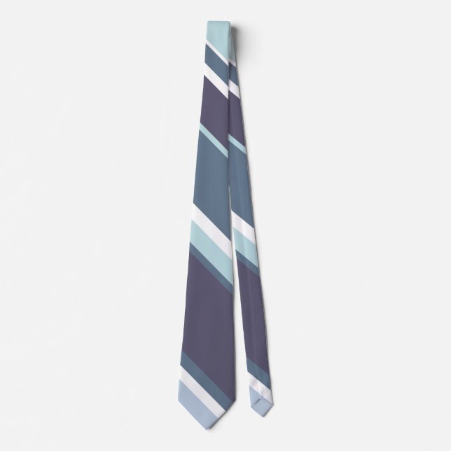 Corbata Rayas grises azules (Anverso)