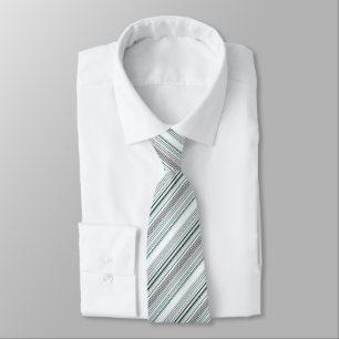 Corbata Rayas grises de aqua lindas