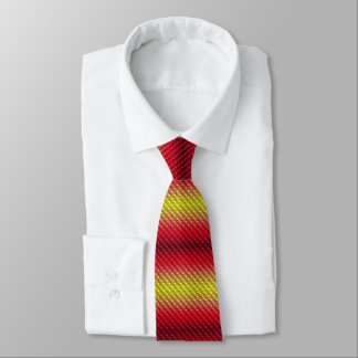 Corbata Rayas marrones de oro rojas patrón de aspecto text