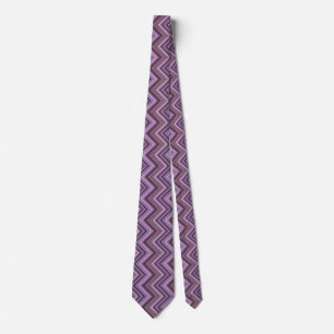 Corbata Rayas Mauve zigzag