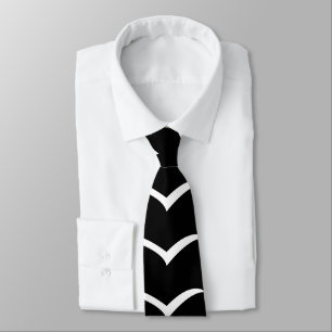 Corbata Rayas modernas en blanco y negro