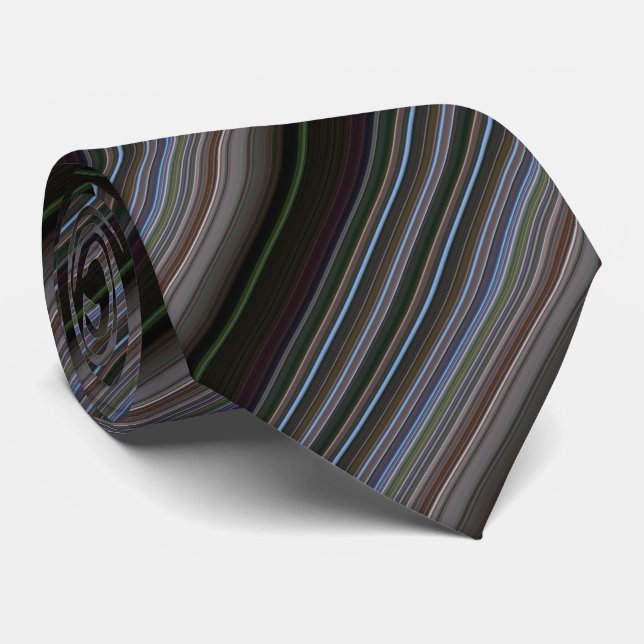 Corbata Rayas modernas retro lindas (Enrollado)