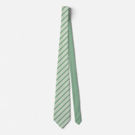 Corbata Rayas modernas verdes y blancas