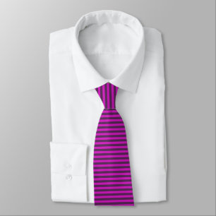 Corbata Rayas moradas y magenta oscuras