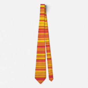 Corbata Rayas Naranjas Rojas Amarillas