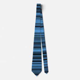 Corbata Rayas Negras Azules