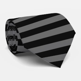 Corbata rayas negro y gris