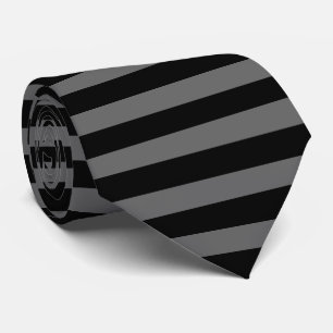 Corbata rayas negro y gris