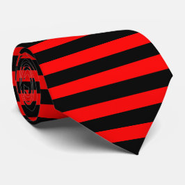 Corbata rayas negro y rojo