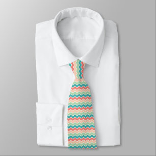 Corbata Rayas Onduladas Dinámicas: Un Patrón Colorido