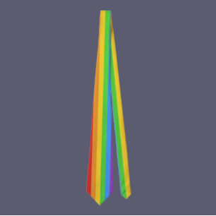 Corbata Rayas Orgullosas: Bandera de Arcoíris Vertical