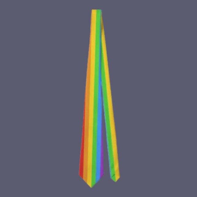 Corbata Rayas Orgullosas: Bandera de Arcoíris Vertical (Subido por el creador)