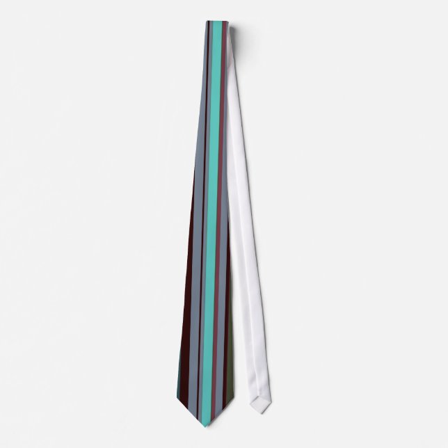 Corbata Rayas retro luminosas de los años 60 (Anverso)