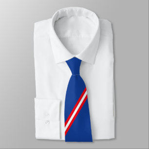 Corbata Rayas rojas y blancas elegantes