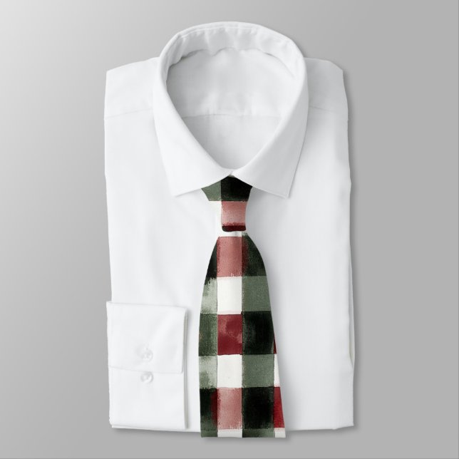 Corbata Rayas Rojas y Verdes Cumpleaños (Atado)
