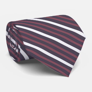 Corbata Rayas Rojo Opaco, Gris Purpúreo y Blanco Fantasma 