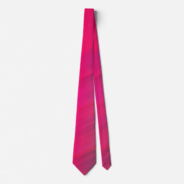 Corbata rayas rosáceas rojas mojadas (Anverso)