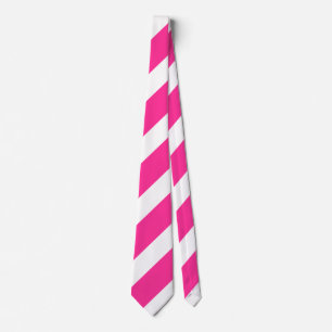 Corbata Rayas Rosadas y Blancas