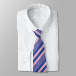 Corbata Rayas rosadas y tonos de púrpura