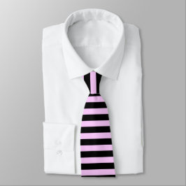 Corbata rayas rosas y negras