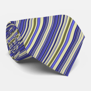 Corbata Rayas - Verde amarillo azul morado