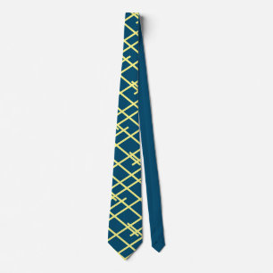 Corbata Rayas verde azuladas oscuras y amarillas boda de c