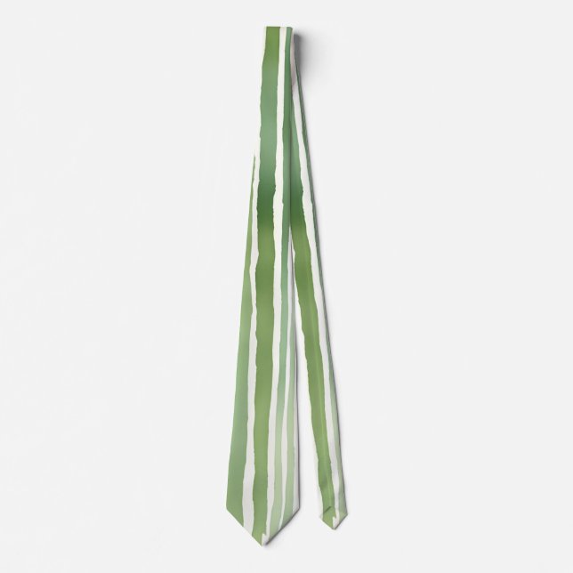 Corbata Rayas Verdes  (Anverso)
