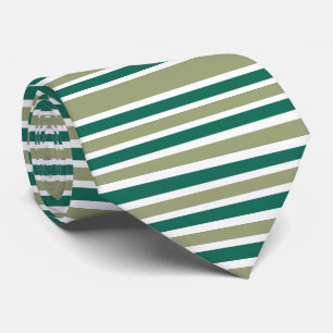 Corbata Rayas Verdes Grises