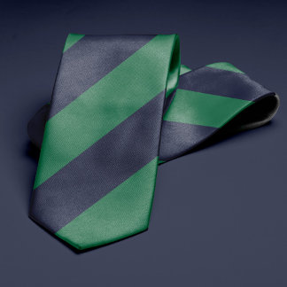 Corbata Rayas verdes y azules de la marina