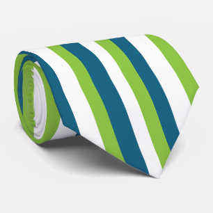 Corbata Rayas Verticales Azules Blancas Verdes