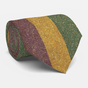 Corbata Rayas vintage de Mardi Gras