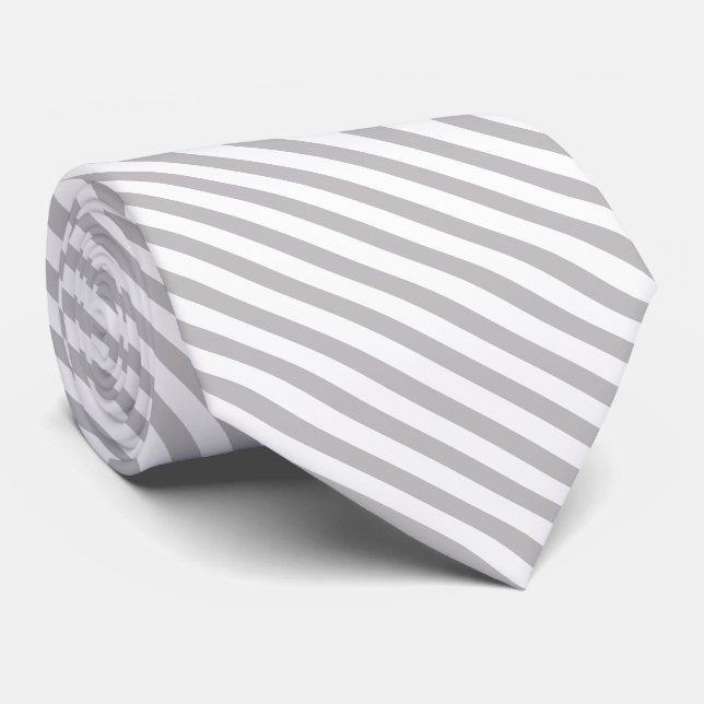 Corbata Rayo claro y franjas diagonales blancas (Enrollado)