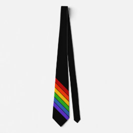 Corbata Rayo diagonal arcoiris