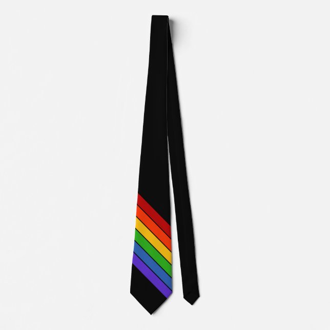 Corbata Rayo diagonal arcoiris (Anverso)