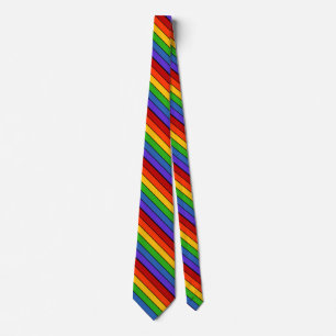 Corbata Rayo diagonal arcoiris
