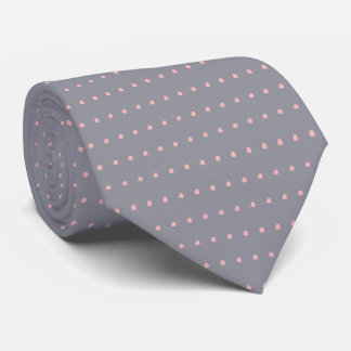 Corbata Rayos de pizarra clara y puntos de polka Rubor, la