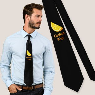 Corbata Rebanada de naranja